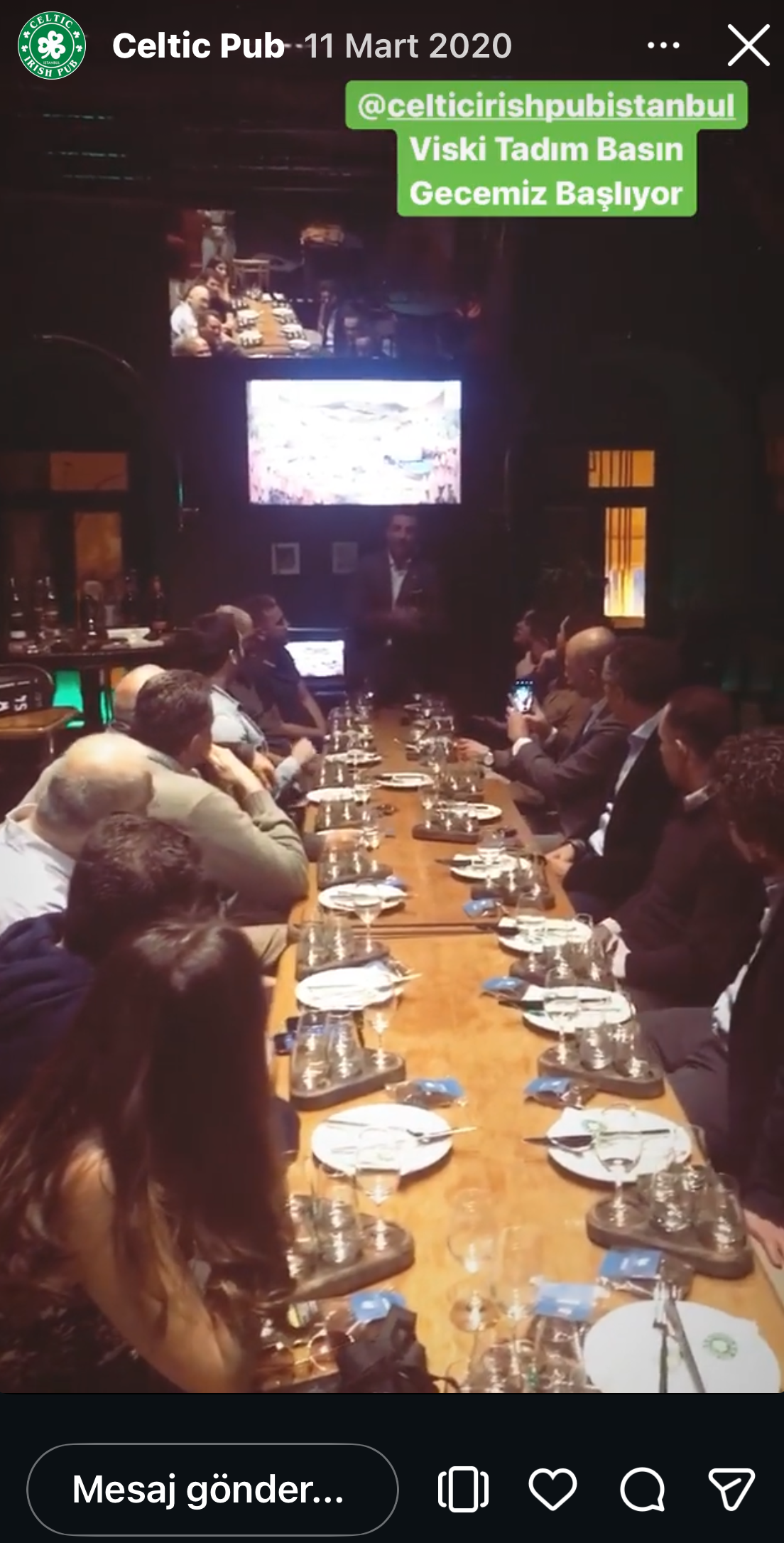 Celtic Pub basın buluşması etkinliği