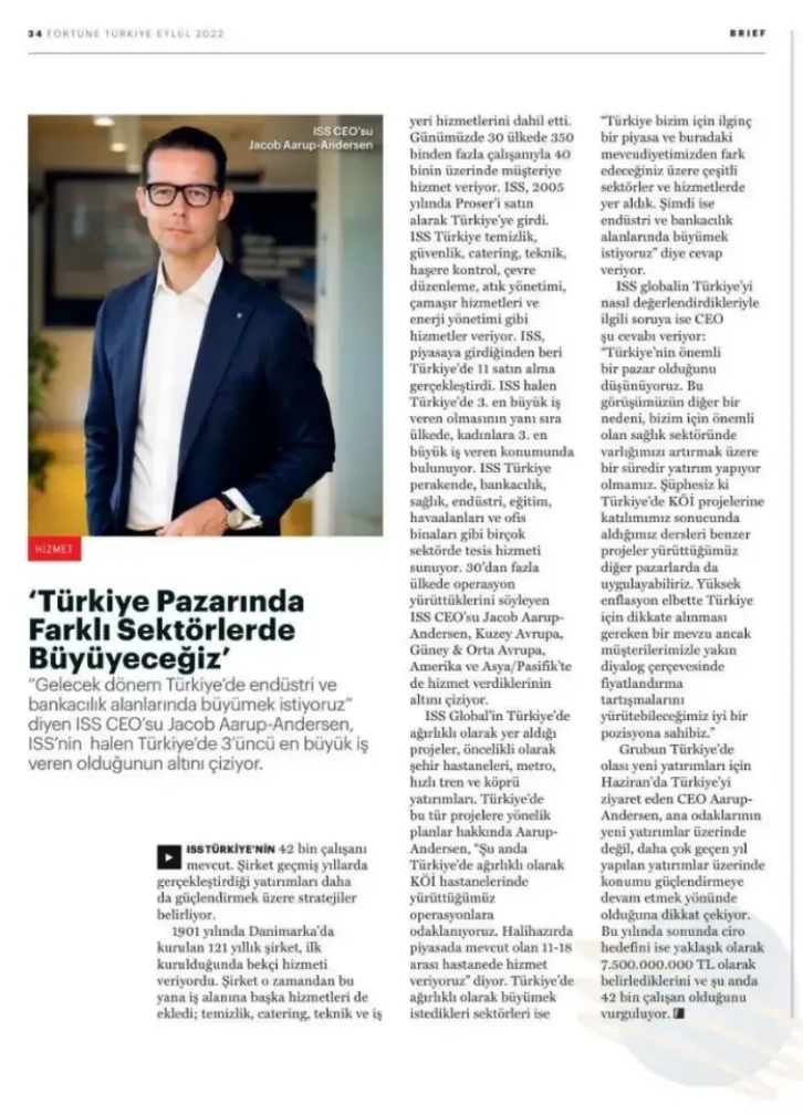 Fortune ISS Group CEO özel haber