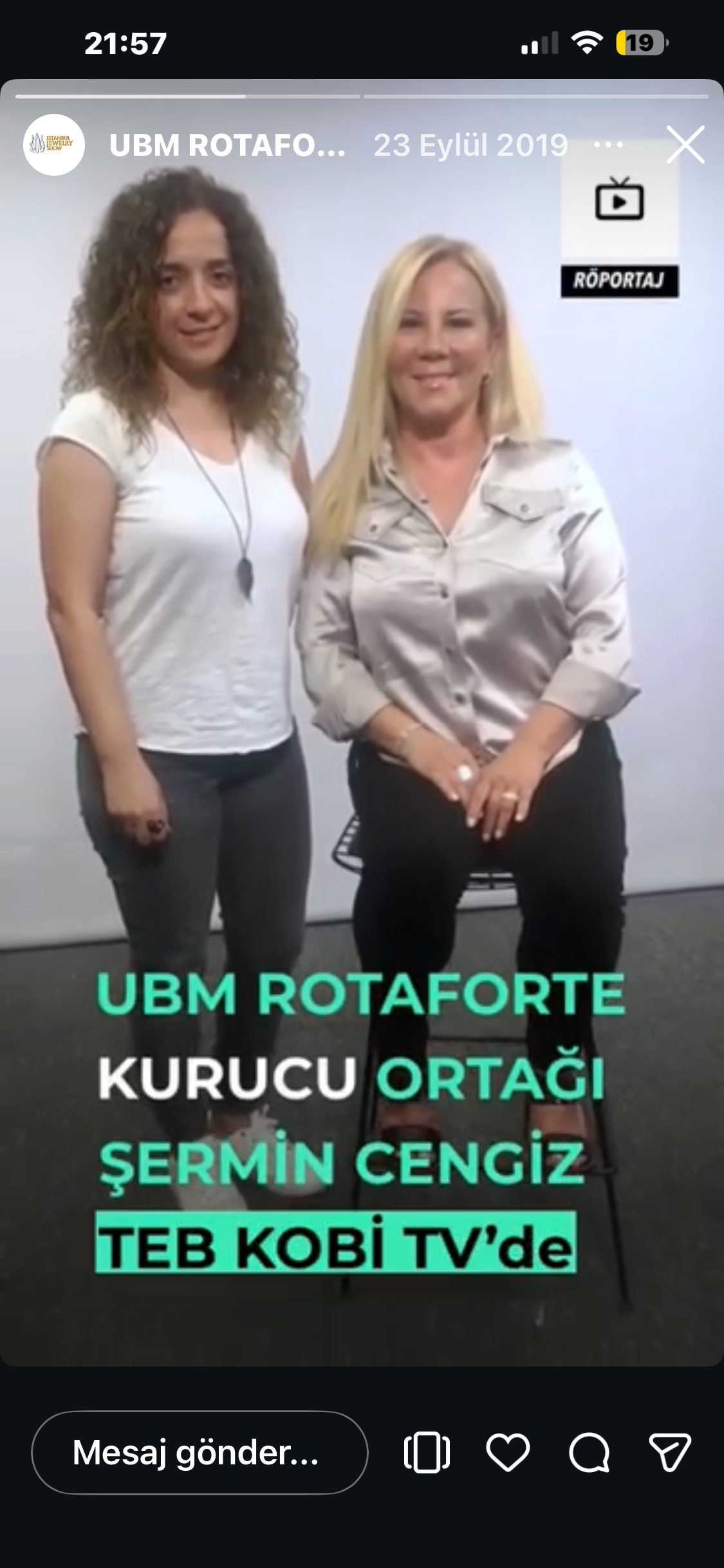 UBM Rotaforte TV yayın çalışması